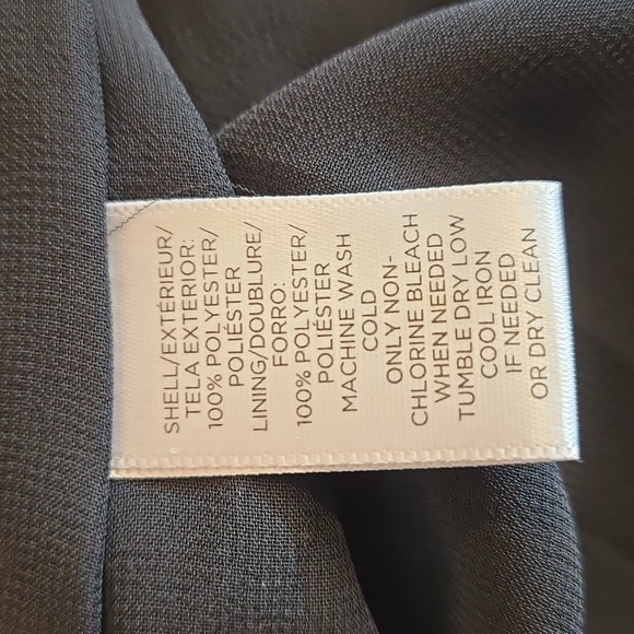 Loft black and orange floral print blouse Sz SP - Picture 9 of 9